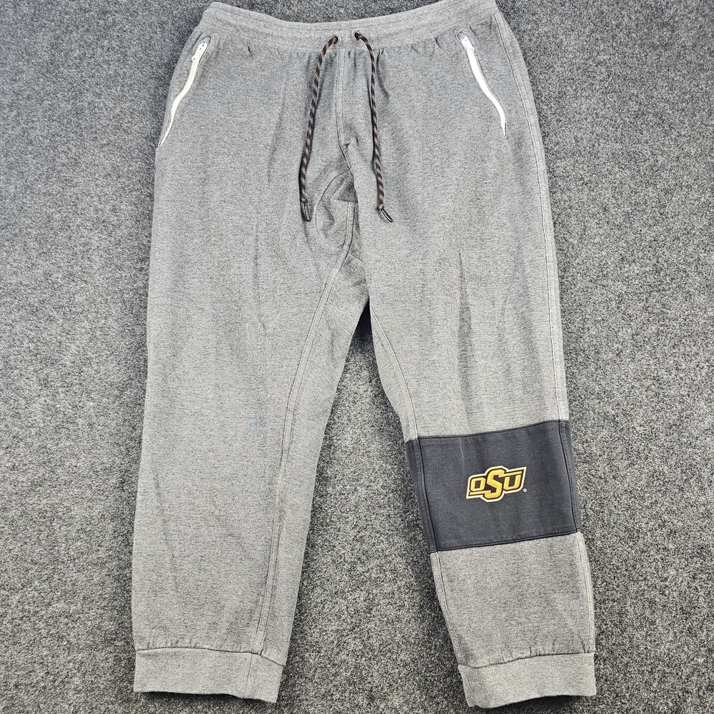 Nike Oklahoma State Cowboys OSU Jogger Sweatpants Gray Athletic Pants Men's XL